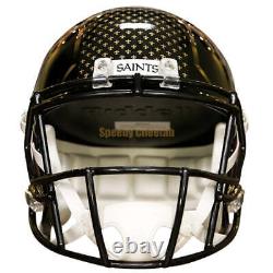 New Orleans Saints Black Alternate Speed Replica Full Size Football Helmet