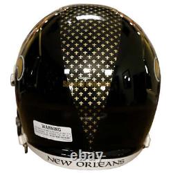 New Orleans Saints Black Alternate Speed Replica Full Size Football Helmet