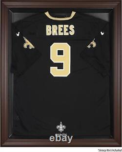 New Orleans Saints Brown Framed Logo Jersey Display Case