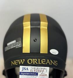 New Orleans Saints Bryan Bresee Signed Fullsize Eclipse Helmet Jsa Coa