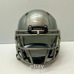 New Orleans Saints CUSTOM Concept Stainless Steel Hydro-Dipped Mini FB Helmet