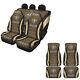 New Orleans Saints Car Seat Covers Front Rear 5 Seater Protector 4pcs Floor Mats