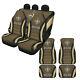 New Orleans Saints Car Seat Covers Front Rear 5 Seater Protector Car Floor Mats