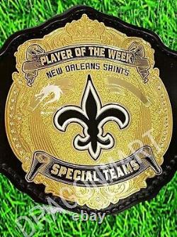 New Orleans Saints Championship Belt American Super bowl NFL Adult 4MM Brass