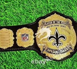 New Orleans Saints Championship Belt American Super bowl NFL Adult 4MM Brass
