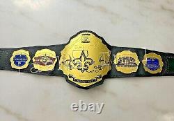 New Orleans Saints Championship Leather title belt Adult size 2mm 4mm
