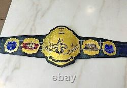 New Orleans Saints Championship Leather title belt Adult size 2mm 4mm