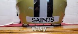 New Orleans Saints Custom Full Size Schutt Youth Hybrid NFL Football Helmet Lg