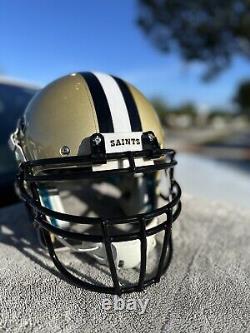 New Orleans Saints Custom Jimmy Graham Schutt Air Xp Full Size Football Helmet