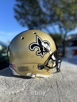 New Orleans Saints Custom Jimmy Graham Schutt Air Xp Full Size Football Helmet