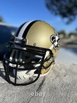 New Orleans Saints Custom Jimmy Graham Schutt Air Xp Full Size Football Helmet