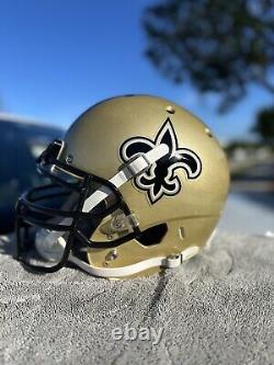 New Orleans Saints Custom Jimmy Graham Schutt Air Xp Full Size Football Helmet