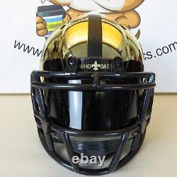 New Orleans Saints Custom Mini Helmet Gold Chrome