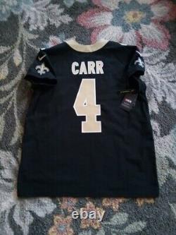 New Orleans Saints Derek Carr Nike Vapor Untouchable Size 48