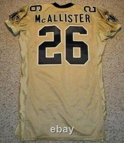 New Orleans Saints Deuce Mcallister Jersey 2002 Saints Game Cut Jersey Size 52