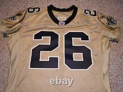 New Orleans Saints Deuce Mcallister Jersey 2002 Saints Game Cut Jersey Size 52