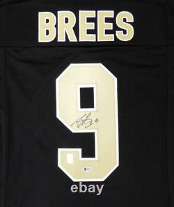 New Orleans Saints Drew Brees Autographed Signed Black Jersey Beckett 146373