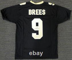 New Orleans Saints Drew Brees Autographed Signed Black Jersey Beckett 146373
