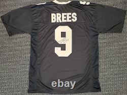 New Orleans Saints Drew Brees Autographed Signed Black Jersey Beckett 193682