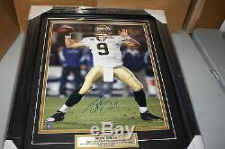 New Orleans Saints Drew Brees Signed Framed 16x20 Photo Sb Mvp Jsa Certified