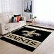 New Orleans Saints Fluffy Area Rug Non-slip Floor Mat Bedroom Living Room Carpet