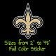 New Orleans Saints Full Color Vinyl Decal Hydroflask Decal Cornhole Decal 3