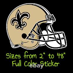 New Orleans Saints Full Color Vinyl Decal Hydroflask decal Cornhole decal 4