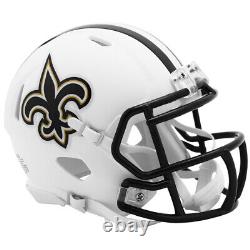 New Orleans Saints Full Size Flat White Replica Speed Helmet
