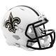 New Orleans Saints Full Size Flat White Replica Speed Helmet