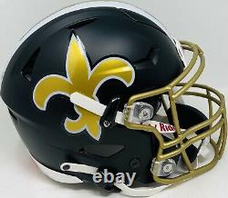 New Orleans Saints Full Size Speed Flex Authentic Football Helmet! Drew Brees