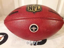 New Orleans Saints Game Prepared Practice Used NFL Duke Ball Football Brees