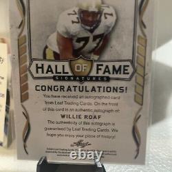 New Orleans Saints HOF'er Willie Roaf Autographed Lot (Card, Football, Helmet)