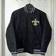 New Orleans Saints Jh Design Wool Reversible Black Jacket Men's Medium New