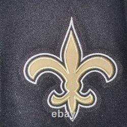 New Orleans Saints JH Design Wool Reversible Black Jacket Men's Medium New