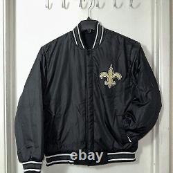 New Orleans Saints JH Design Wool Reversible Black Jacket Men's Medium New