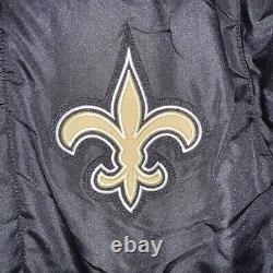 New Orleans Saints JH Design Wool Reversible Black Jacket Men's Medium New