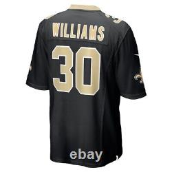 New Orleans Saints Jamaal Williams #30 Nike Men's Black Official NFL Game Jersey