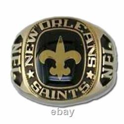 New Orleans Saints Large Classic Goldplated NFL Ring