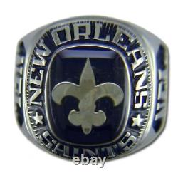 New Orleans Saints Large Classic Silvertone NFL Ring