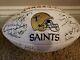 New Orleans Saints Litho Football With Facsimile Signatures From 1970's-2000's