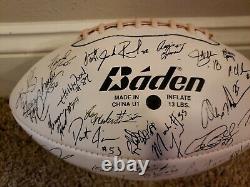 New Orleans Saints Litho Football With Facsimile Signatures From 1970's-2000's
