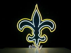 New Orleans Saints Logo Neon Light Sign 17x14