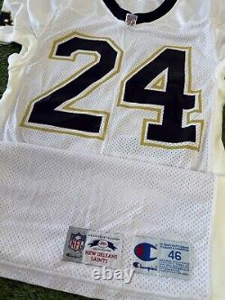 New Orleans Saints Mario Bates Vintage Team Issued NFL Football Jersey Autograph