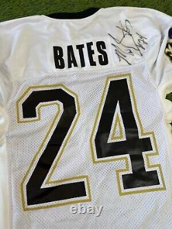 New Orleans Saints Mario Bates Vintage Team Issued NFL Football Jersey Autograph