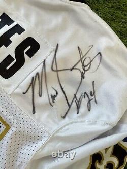 New Orleans Saints Mario Bates Vintage Team Issued NFL Football Jersey Autograph