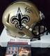 New Orleans Saints Marques Colston Signed Speed Mini Helmet Jsa Coa