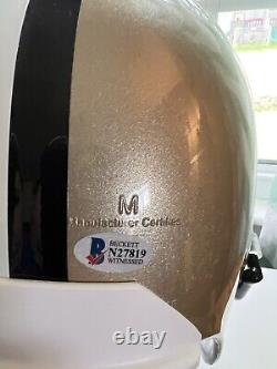 New Orleans Saints Marshon Lattimore Autographed replica helmet. Becket COA