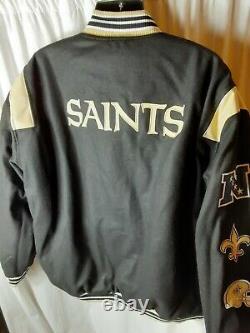 New Orleans Saints Men's NFL Team Apparel Front Snap Reversible Jacket