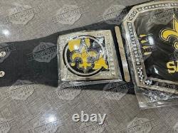 New Orleans Saints NFL Championship Belt Adult Size 2mm Brass