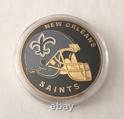 New Orleans Saints NFL Football Police Military Challenge Coin Helmet Cpo Brees